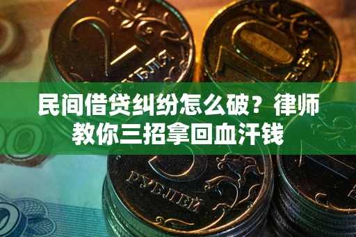 济南民间借贷纠纷怎么破？律师教你三招拿回血汗钱