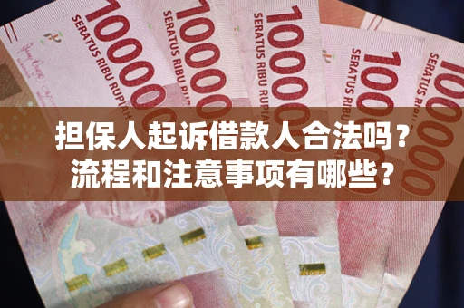 济南担保人起诉借款人合法吗？流程和注意事项有哪些？