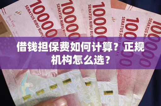 济南借钱担保费如何计算？正规机构怎么选？