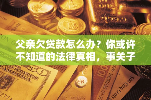 济南父亲欠贷款怎么办？你或许不知道的法律真相，事关子女未来