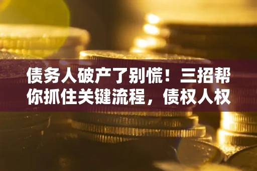 济南债务人破产了别慌！三招帮你抓住关键流程，债权人权益不再缩水