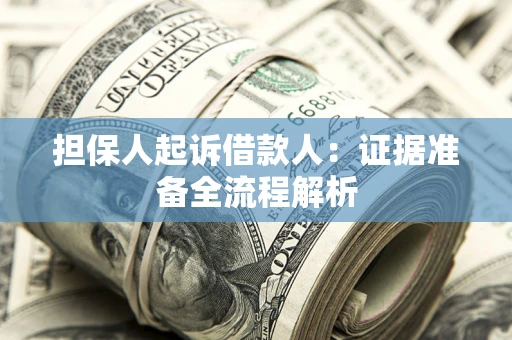 济南担保人起诉借款人：证据准备全流程解析